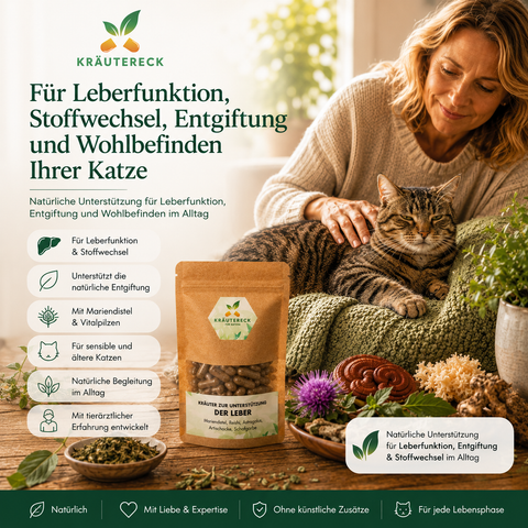 Katze Leber - Kräuterkapseln