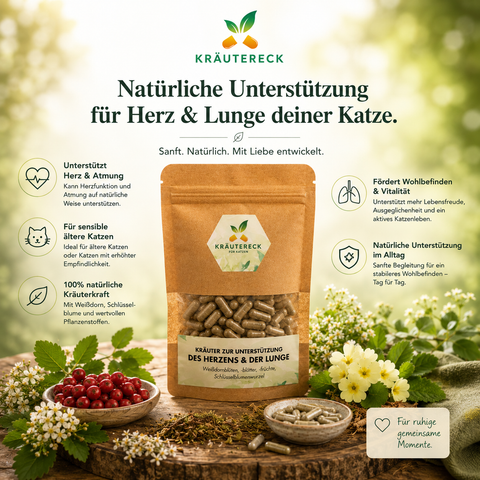Katze Herz & Lunge - Kräuterkapseln