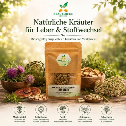 Hund Leber - Kräuterkapseln