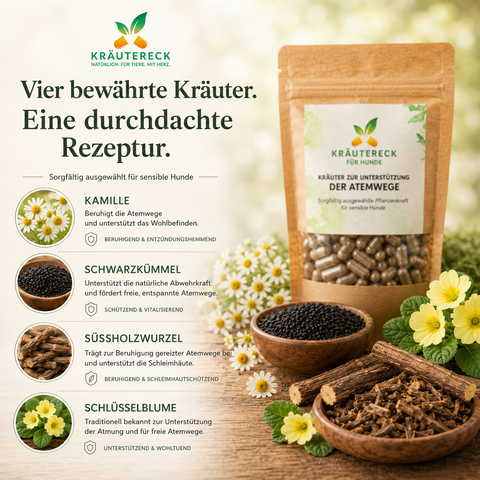 Hund Atemwege - Kräuterkapseln