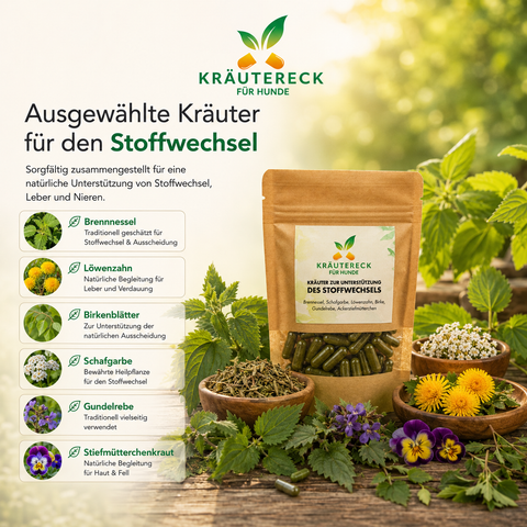 Hund Stoffwechsel - Kräuterkapseln