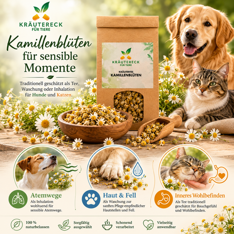 Hund & Katze - Kamillenblüten