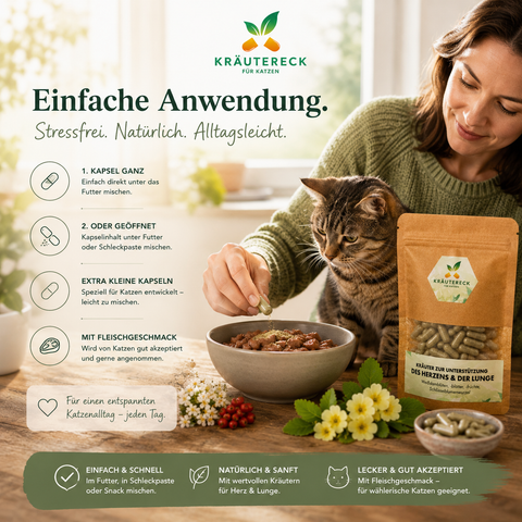 Katze Herz & Lunge - Kräuterkapseln