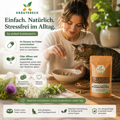 Katze Metabolisches System - Kräuterkapseln