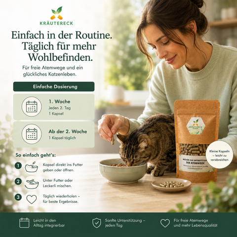 Katze Atemwege - Kräuterkapseln