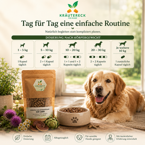 Hund Leber - Kräuterkapseln