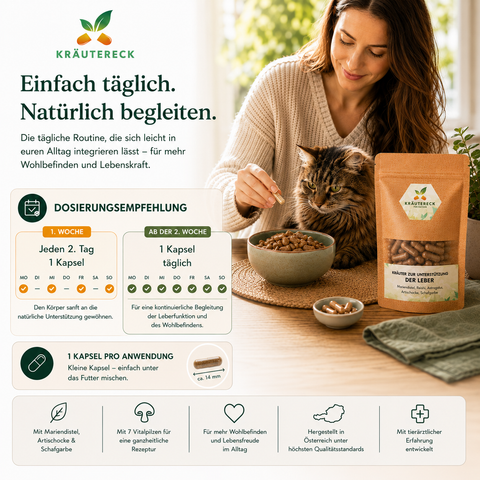 Katze Leber - Kräuterkapseln