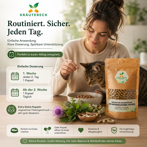 Katze Metabolisches System - Kräuterkapseln