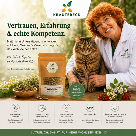 Katze Herz - Kräuterkapseln
