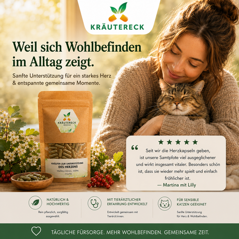 Katze Herz - Kräuterkapseln