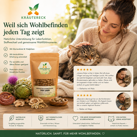 Katze Leber - Kräuterkapseln